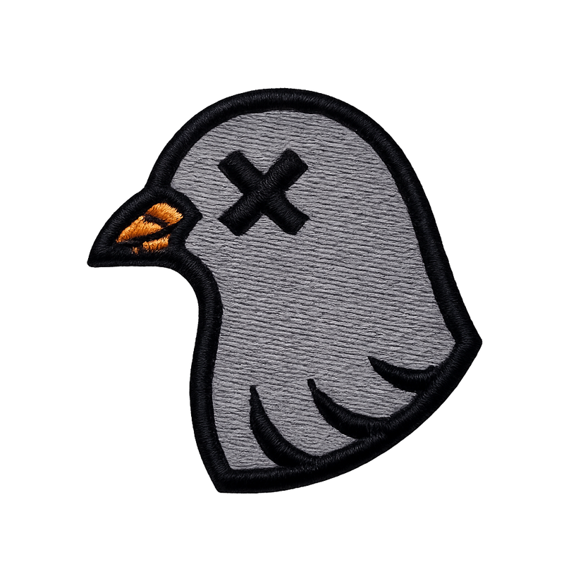 DEAD bird woven patch