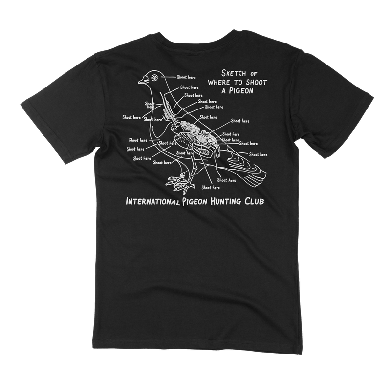 Pigeon anatomy white tee